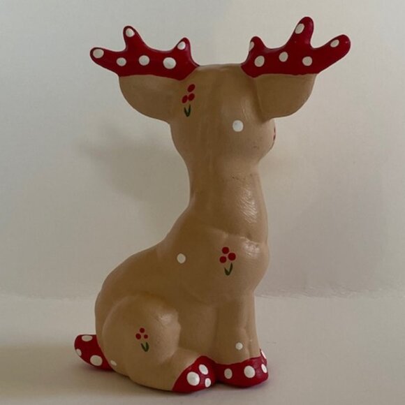 Vintage Kimple mold Quilted Reindeer figures Christmas decoration - Picture 5 of 13